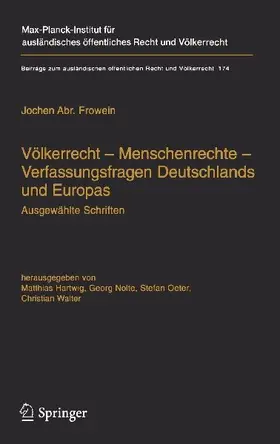 Völkerrecht - Menschenrechte - Verfassungsfragen Deutschlands und Europas