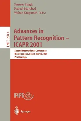 Advances in Pattern Recognition - ICAPR 2001
