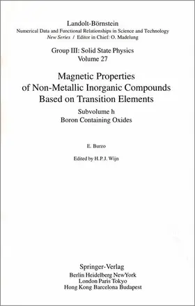 Boron Containing Oxides