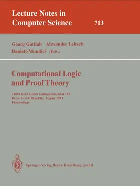 Computational Logic and Proof Theory