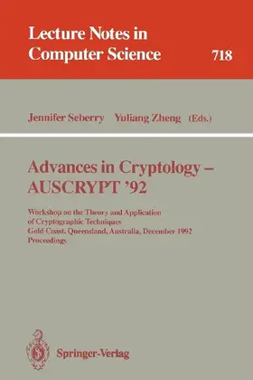 Advances in Cryptology - AUSCRYPT '92