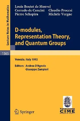 D-modules, Representation Theory, and Quantum Groups
