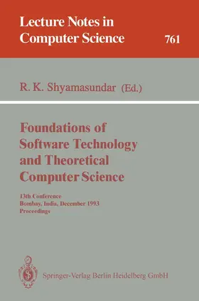 Foundations of Software Technology and Theoretical Computer Science