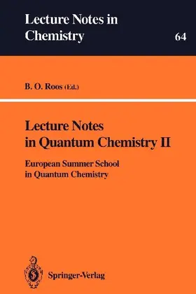 Lecture Notes in Quantum Chemistry II