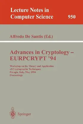 Advances in Cryptology - EUROCRYPT '94