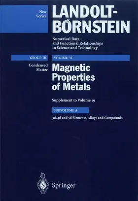 3d, 4d and 5d Elements, Alloys and Compounds
