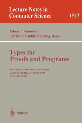 Types for Proofs and Programs