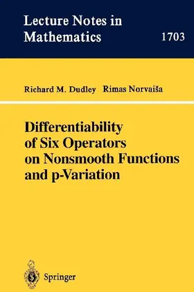 Differentiability of Six Operators on Nonsmooth Functions and p-Variation