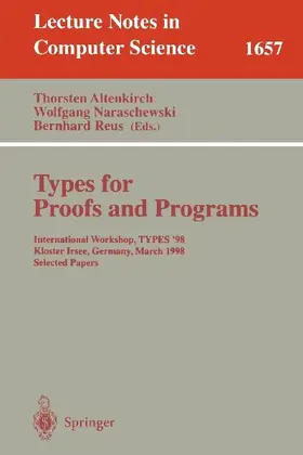 Types for Proofs and Programs