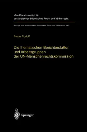 Die thematischen Berichterstatter und Arbeitsgruppen der UN-Menschenrechtskommission