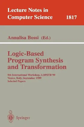 Logic-Based Program Synthesis and Transformation