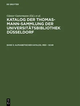 Alphabetischer Katalog. Med - Schr