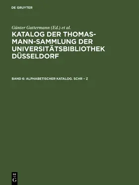 Alphabetischer Katalog. Schr - Z