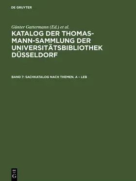 Sachkatalog nach Themen. A - Leb