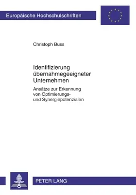 Identifizierung übernahmegeeigneter Unternehmen