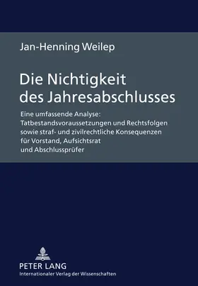 Die Nichtigkeit des Jahresabschlusses