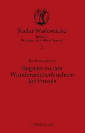 Register zu den Wunderzeichenbüchern Job Fincels