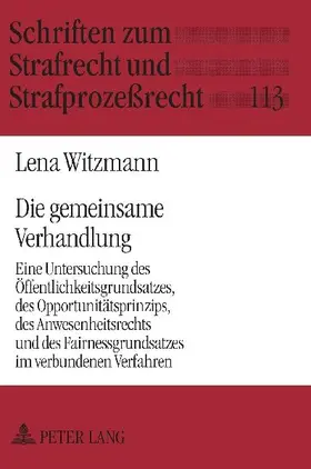 Die gemeinsame Verhandlung