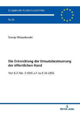 Die Entwicklung der Umsatzbesteuerung der öffentlichen Hand