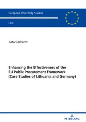 Enhancing the Effectiveness of the EU Public Procurement Framework