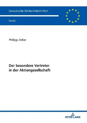 Der besondere Vertreter in der Aktiengesellschaft