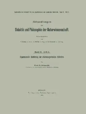 Experimentelle Einführung der elektromagnetischen Einheiten