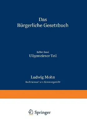 Das Bürgerliche Gesetzbuch