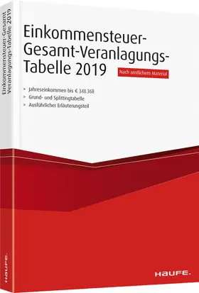 Einkommensteuer-Gesamt-Veranlagungstabelle 2019