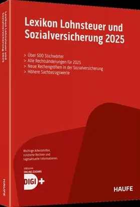 Lexikon Lohnsteuer und Sozialversicherung 2025 plus Onlinezugang