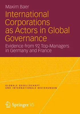 International Corporations as Actors in Global Governance