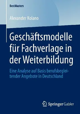 Geschäftsmodelle für Fachverlage in der Weiterbildung