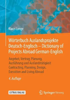 Wörterbuch Auslandsprojekte Deutsch-Englisch - Dictionary of Projects Abroad German-English