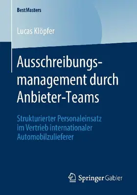 Ausschreibungsmanagement durch Anbieter-Teams