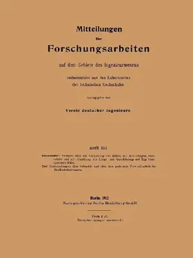 Mitteilungen über Forschungsarbeiten