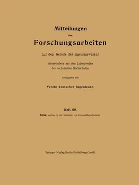 Verluste in den Schaufeln von Freistrahldampfturbinen