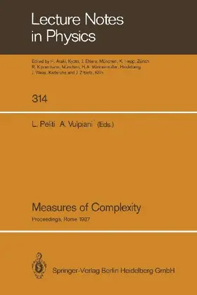 Measures of Complexity