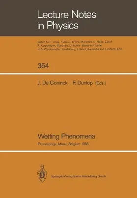 Wetting Phenomena