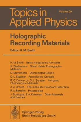 Holographic Recording Materials