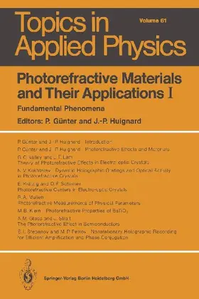 Photorefractive Materials and Their Applications I