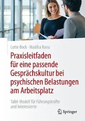 Praxisleitfaden für eine passende Gesprächskultur bei psychischen Belastungen am Arbeitsplatz