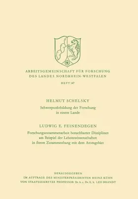 Schwerpunktbildung der Forschung in einem Lande. Forschungszusammenarbeit benachbarter Disziplinen am Beispiel der Lebenswissenschaften in ihrem Zusammenhang mit dem Atomgebiet