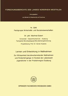 Lernen und Entwicklung in Maßnahmen