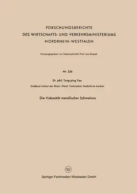 Die Viskosität metallischer Schmelzen