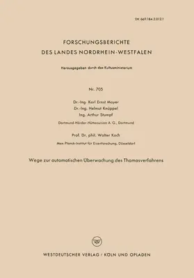 Wege zur automatischen Überwachung des Thomasverfahrens