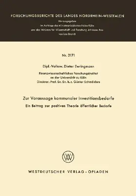 Zur Voraussage kommunaler Investitionsbedarfe