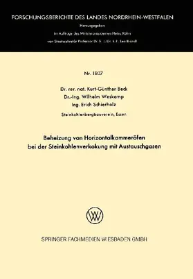 Beheizung von Horizontalkammeröfen bei der Steinkohlenverkokung mit Austauschgasen
