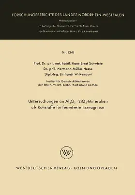 Untersuchungen an Al2O3 · SiO2-Mineralien als Rohstoffe für feuerfeste Erzeugnisse