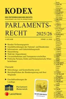 KODEX Parlamentsrecht 2025/26 - inkl. App