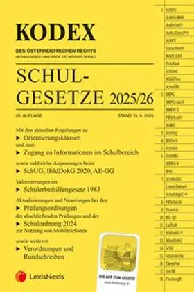 KODEX Schulgesetze 2025/26 - inkl. App