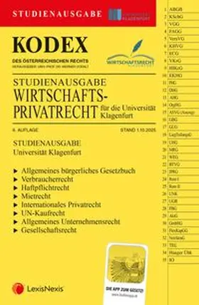 KODEX Wirtschaftsprivatrecht Klagenfurt 2025 - inkl. App
